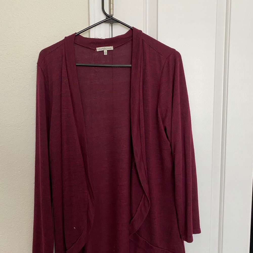 Burgundy cardigan 📕